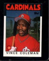 1986 Topps #370 Vince Coleman Exmt (Rc) Cardinals *X101767 - £2.69 GBP