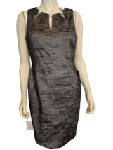 NWT  Eliza J Pewter Sleeveless Lined Pencil Dress Size 12 - £83.42 GBP
