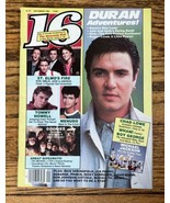 16 Magazine September 1985 St Elmos Fire Centerfold Duran Duran Menudo G... - $25.74