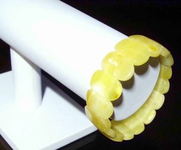Natural Baltic Amber Bracelet Classic Style  lemon white color gift women 19gr. - £69.53 GBP