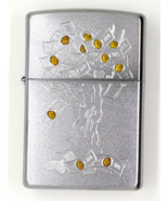 Money Tree Design - Engraved Authentic Zippo Lighter Satin Chrome Finish - £23.58 GBP
