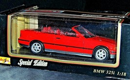 BMW 325I Convertible Maisto Special Edition 1:18 AA20-7553 Vintage Colle... - $89.95
