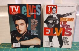 2 - TV Guides Elvis Presley Covers Jan 1, 2000 &amp; August 17, 2002 - £11.37 GBP