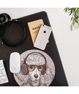 Poodle Painting Mouse Pad Mouse Mat Hipster Animal - $310.87 MXN