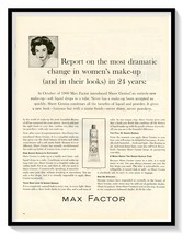 Max Factor Sheer Genius Make-Up Print Ad Vintage 1961 Magazine Advertise... - €8,47 EUR