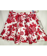 City Studio Red White Floral Circle Skirt,Zip Back,Crinoline, Junior Siz... - £31.57 GBP