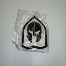 Spartan Helmet Morale Patch Black White Tactical Hook Back Army Vest - $8.00