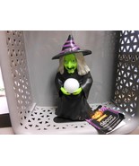 Decor &quot;Halloween Witch&quot; Light &amp; Sound Plastic 6&quot; H NEW She Cackles - $7.87