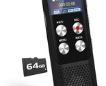 Introducing The 72Gb Digital Voice Recorder: A Password-Protected Dictap... - $51.93