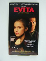 Evita VHS Video Madonna, Jonathan Pryce, Antonio Banderas, Jimmy Nail - $6.92