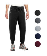 Men&#39;s Athletic Running Sport Workout Fitness Gym Zip Pocket Jogger Sweat... - $19.13 CAD