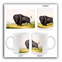 Buffalo - Bison Bull Grazing - 1844 - Illustration Mug - £19.17 GBP+