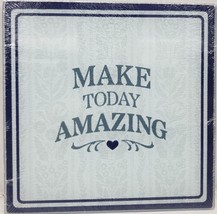 Square Glass Cutting Board/Trivet, App. 8" Make Today Amazing, Gr - $12.86