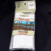 Fox River Mens L Wick Dry Therm a Wick Ultra Lightweight Sock Liner Mid Calf NIP - £6.14 GBP