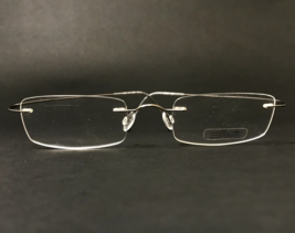 Silhouette Eyeglasses Frames 7519 10 6060 Silver Rectangular Rimless 52-... - $233.50