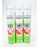 Garnier Fructis Invisible Dry Shampoo Melon Tini 4.4oz Lot of 3 Refresh ... - $28.98