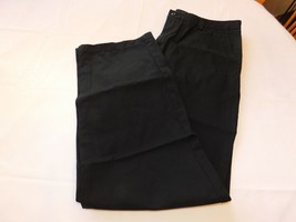 John Ashford Men&#39;s Pant Size W32 L30 Black Flat Front casual pants slack... - $20.58