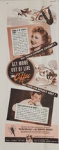 1942 Print Ad Pan America Coffee Bureau Golf Ben Hogan,Actress Claudette Colbert - £17.35 GBP