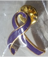 Purple Breast Cancer Awareness Ribbon  Pin, New - $6.78 CAD