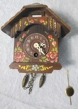 Vintage Small Mini Cuckoo Clock 4 Inch Made In Germany Without Key Untested - $34.64
