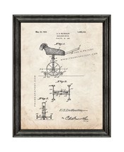 Moulin Magic Initiation Device Patent Print Old Look with Black Wood Frame - $24.95+