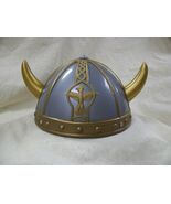 Child Size Viking Helmet Cap w/ Horns Plastic Hat Medieval Warrior Armor... - €11,00 EUR