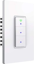 Smart Light Switch WiFi Wall Light Switch Easy Installation and APP Control Comp - £42.22 GBP