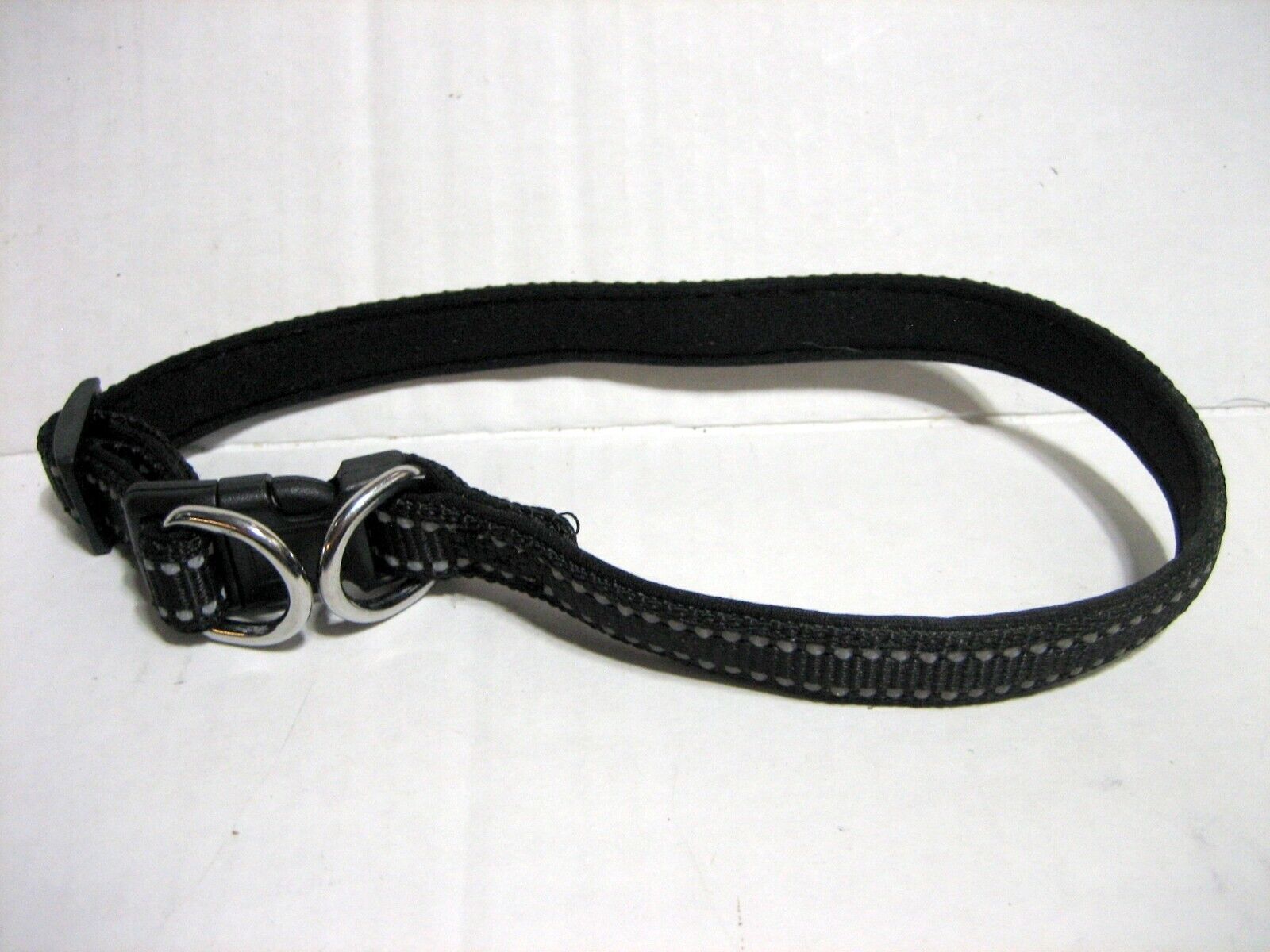 Primary image for Dog Collar Black Padded Reflective 16" Long Adjustable