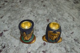 Summit Collection, Pharaoh &amp; Cleopatra Candle holders - £23.59 GBP