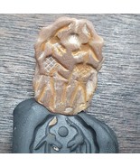 Antique Jasper SEAL BEAD Mysterious creature Intaglio Scarab Stamp Pendent - $1,391.74 MXN