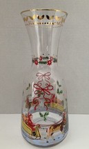 Anthropologie Nathalie Lete Santa Sleigh Christmas Holiday Carafe In Hand 11&quot; - £47.15 GBP