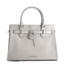 Women&#39;s Handbag Michael Kors Hamilton Grey 34 x 26 x 15 cm (S0379741) - £226.08 GBP