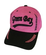 Green Bay Men&#39;s Summer Mesh Adjustable Baseball Cap (Hot Pink/Black) - £11.95 GBP