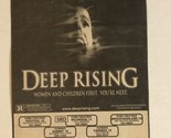 Deep Rising Vintage Movie Print Ad Treat Williams TPA10 - $5.93