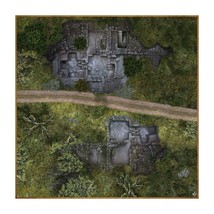 Roadside Ruins 36&quot; x 36&quot; Battle Mat - D&amp;D Pathfinder Other Tabletop Mini... - $29.65