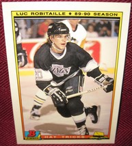 1990-91 Bowman Hat Tricks #12 Luc Robitaille Los Angeles Kings - £3.54 GBP