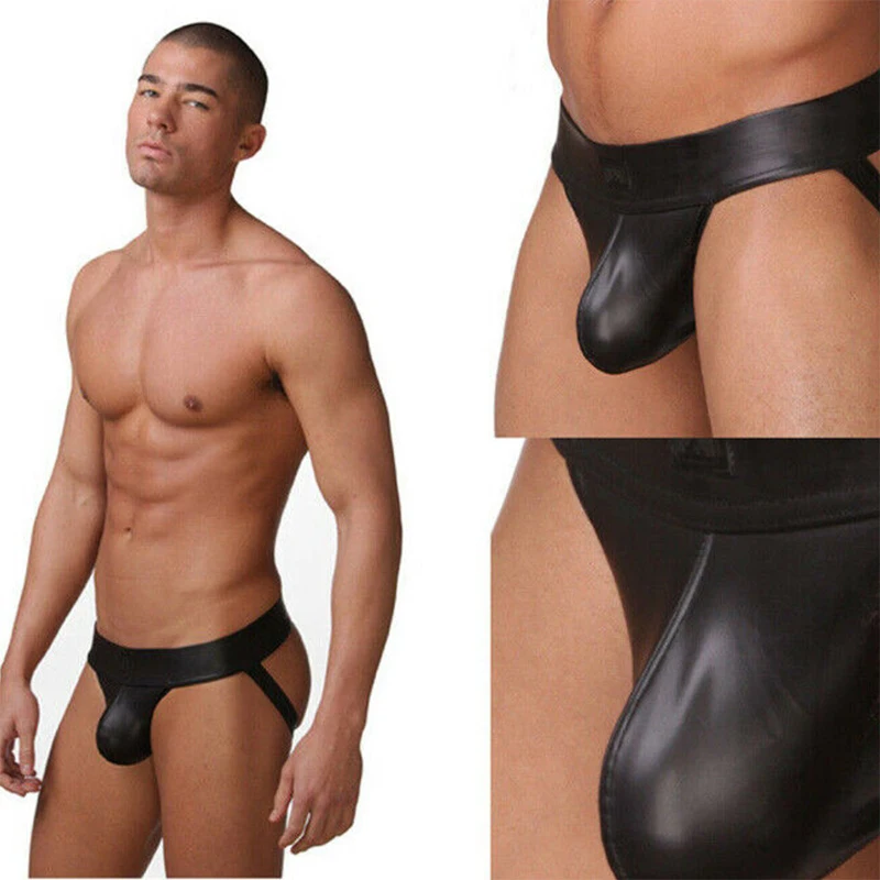  Men&#39;s Jotrap  Leather  Erotic Panties   Hot  Male&#39;s Thongs - £81.13 GBP