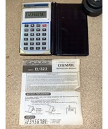 Vintage Pocket Sharp Elsi Mate EL-323 Calculator w/ Batteries &amp; Sharp Case - $9.11 CAD
