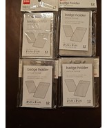 Lot Of 48 Office Depot Badge Holder Vertical Formt 2.5&quot;x3.25&quot; New - $281.30 MXN