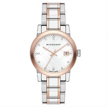 【BURBERRY】The City BU9127 Ladies Diamond Accent Bracelet Watch - 34mm - Warranty - £262.98 GBP