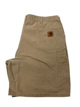 Vintage Carhartt Carpenter Shorts sadle Duck Canvas B25 SDL 44 Made in USA Union - £18.79 GBP