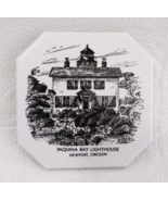 Yaquina Bay Lighthouse  Souvenir Ceramic Coaster - £5.96 GBP