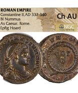 Constantine II Epfig Hoard. RARE Unlisted in RIC. NGC Choice AU! Rome Mi... - $730.96 CAD