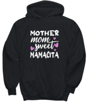 Mom Hoodie Mother Mom Sweet - Mamacita Black-H - £24.95 GBP