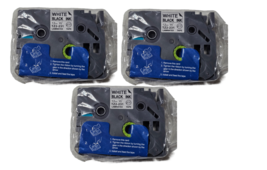 TZ2-231 Laminated Label Tape Cartridges - 12mm (1/2&quot;) Width (3-Pack) - €11,49 EUR