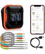 150Ft Bluetooth Meat Thermometer With 4 Colored Probes, Temperature Grap... - $78.99