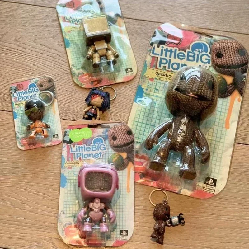 Little Big Planet Sackboy Anime Figure Movable Joints Action Figure Keychain - £14.01 GBP+