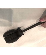 Vintage primitive musical instrument wooden hand held cymbal African sha... - $52.14 CAD