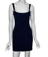 Princess Polly Dress Mini Blue White Pinstripe Size 4 Bridle Unlined New - £15.83 GBP