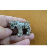 Y-UNI-24 little gray UNICORN SOAPSTONE figurine GEMSTONE horse I love un... - $165.19 MXN